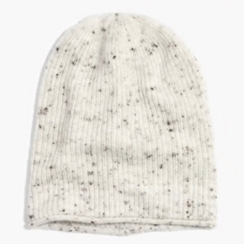 Madewell Speckled Beanie Beige Donegal